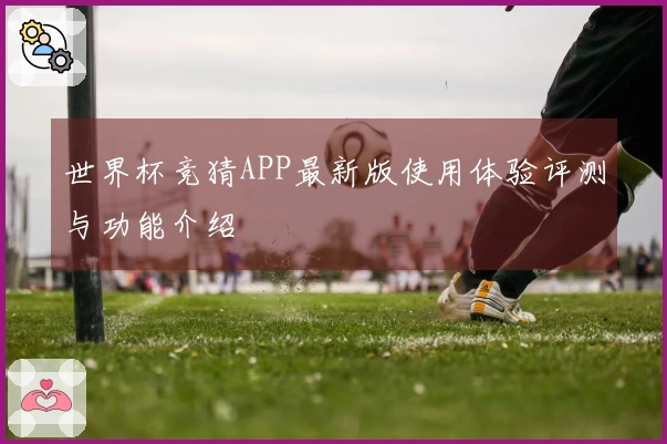 世界杯竞猜APP最新版使用体验评测与功能介绍